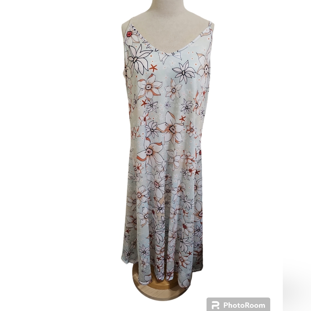 Floral Spaghetti Strap Long Summer Dress